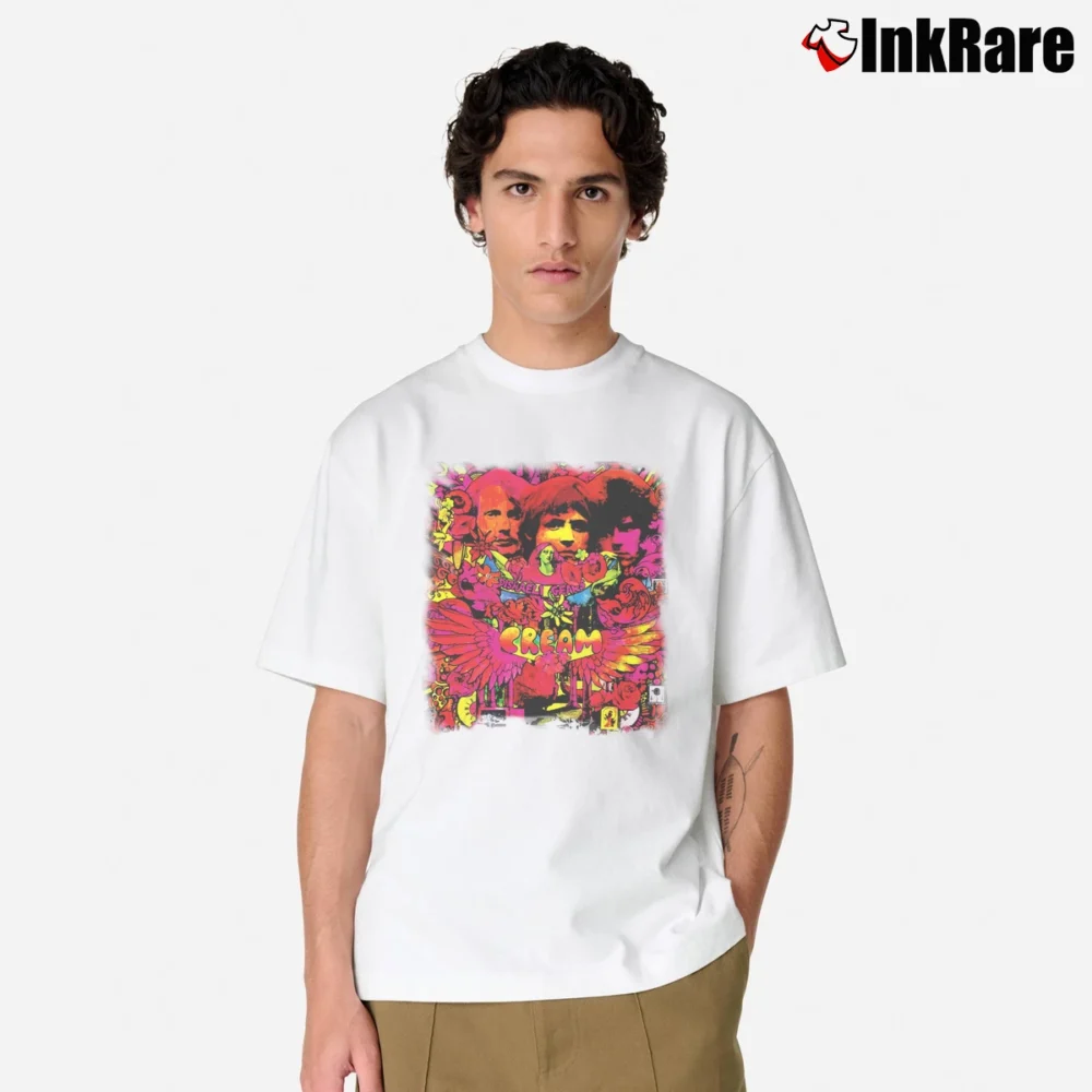 Men’s Cream Disraeli Gears Classic T-Shirt in white | Soft, Breathable Everyday Wear