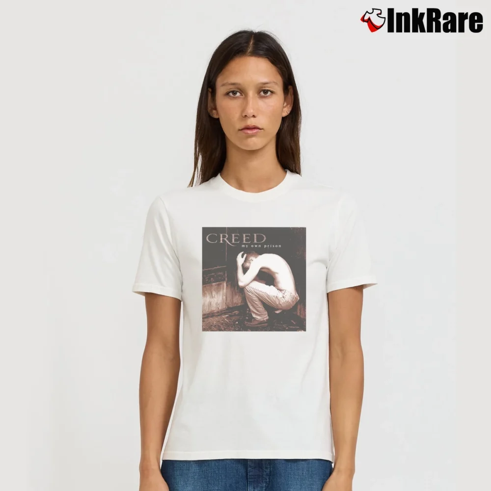 Women’s Creed My Own Prison Signature T-Shirt in white | Soft, Flattering Fit