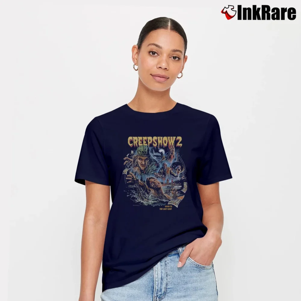 Women’s Creepshow 2 Horror Series Inspired Graphic Signature T-Shirt in navy | Soft, Flattering Fit