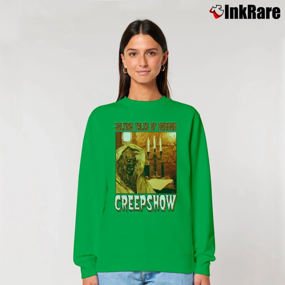 Women’s Creepshow Jolting Tales Of Horror Relaxed Sweatshirt in irish green | Soft, Laid-Back Vibe