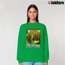 Women’s Creepshow Jolting Tales Of Horror Relaxed Sweatshirt in irish green | Soft, Laid-Back Vibe