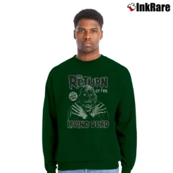 Men’s Creepshow Return Of The Living Dead Crewneck Sweatshirt in forest green | Cozy Fabric, Clean Style