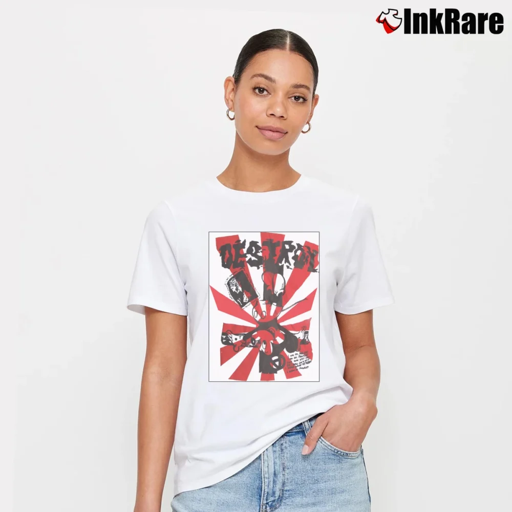 Women’s Crucified Mick - e Seditionaries Punk Style Signature T-Shirt in white | Soft, Flattering Fit