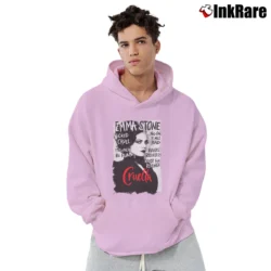 Men’s Cruella Estella Miller Cruella De Vil Disney Emma Stone Movie Pullover Hoodie in light pink | Cozy, Durable, Modern Fit