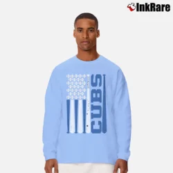 Men’s Cubs Baseball Mascot SVG Cricut Cutting File Long-Sleeve Shirt in light blue | Sleek, Lightweight, Year-Round Wear