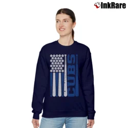 Women’s Cubs Baseball Mascot SVG Cricut Cutting File Relaxed Sweatshirt in navy | Soft, Laid-Back Vibe