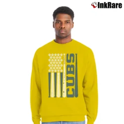Men’s Cubs Baseball Mascot SVG Cricut Cutting File Crewneck Sweatshirt in yellow | Cozy Fabric, Clean Style