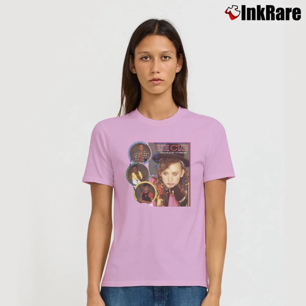 Women’s Culture Club Music Band Graphic Signature T-Shirt in light pink | Soft, Flattering Fit