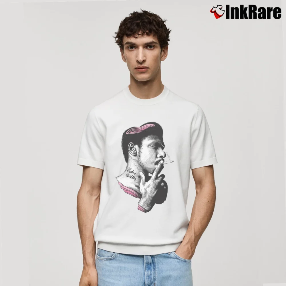 Men’s Curtis Harding Underwater Soul Classic Classic T-Shirt in white | Soft, Breathable Everyday Wear