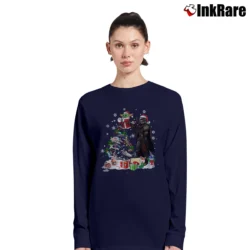 Women’s Cute Baby Yoda Mandalorian Christmas Star Wars Long-Sleeve Top in navy | Sleek, Versatile, All-Season