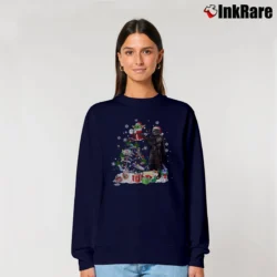 Women’s Cute Baby Yoda Mandalorian Christmas Star Wars Relaxed Sweatshirt in navy | Soft, Laid-Back Vibe