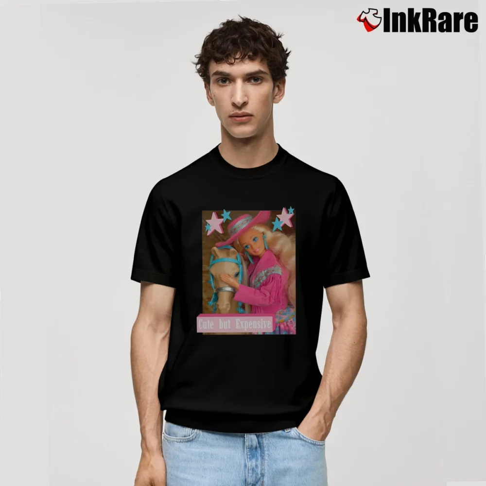 Men’s Cute But Expensive Barbie Classic T-Shirt in black | Soft, Breathable Everyday Wear