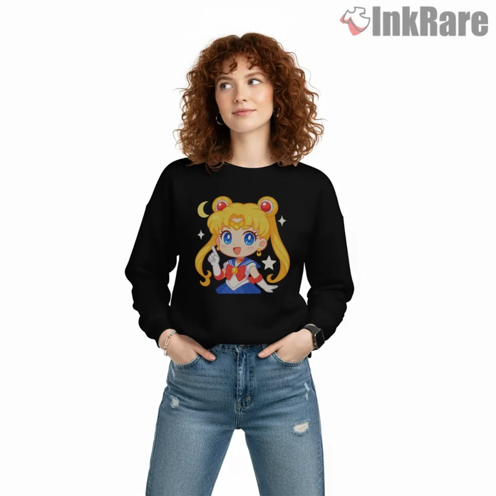 Cute Chibi Sailor Moon Kawaii Smile Shirt on graphic shirt for women graphic tee
