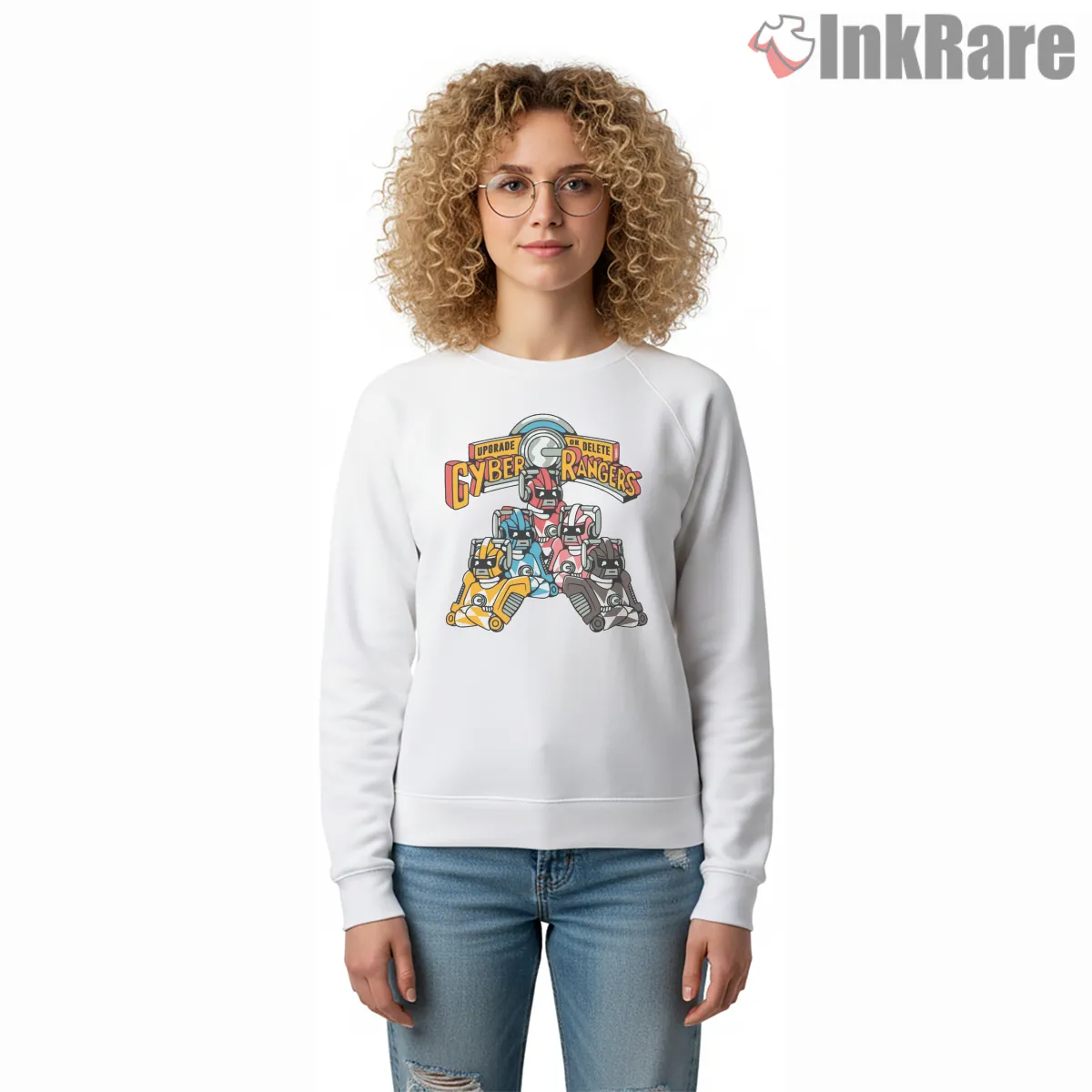 Cyber Rangers Futuristic Robot Team Shirt Cyber Rangers Futuristic Robot Team Shirt on graphic shirt for women graphic tee