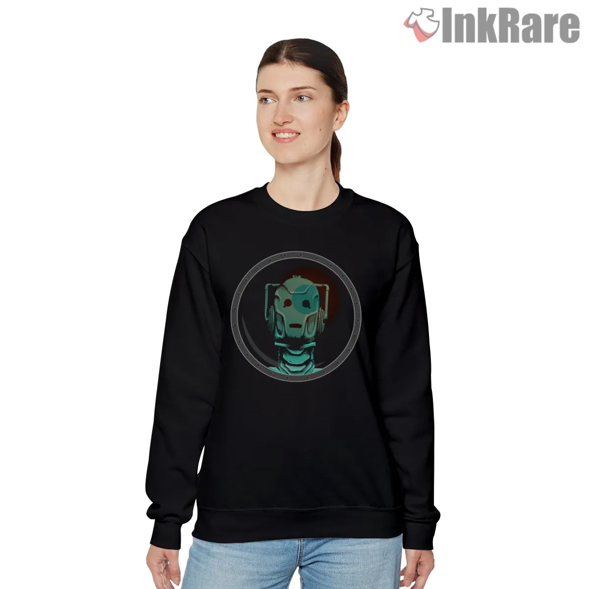 Cyberman Minimal Portrait Sci Fi Helmet Glow Shirt Cyberman Minimal Portrait Sci Fi Helmet Glow Shirt on graphic shirt for women graphic tee
