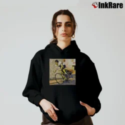 Women’s Cycling Legend Eddy Merckx for Road Racing Fans Cozy Hoodie in black | Warm, Structured, Stylish