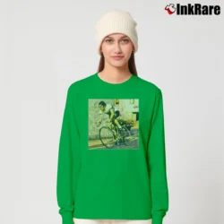 Women’s Cycling Legend Eddy Merckx for Road Racing Fans Long-Sleeve Top in irish green | Sleek, Versatile, All-Season