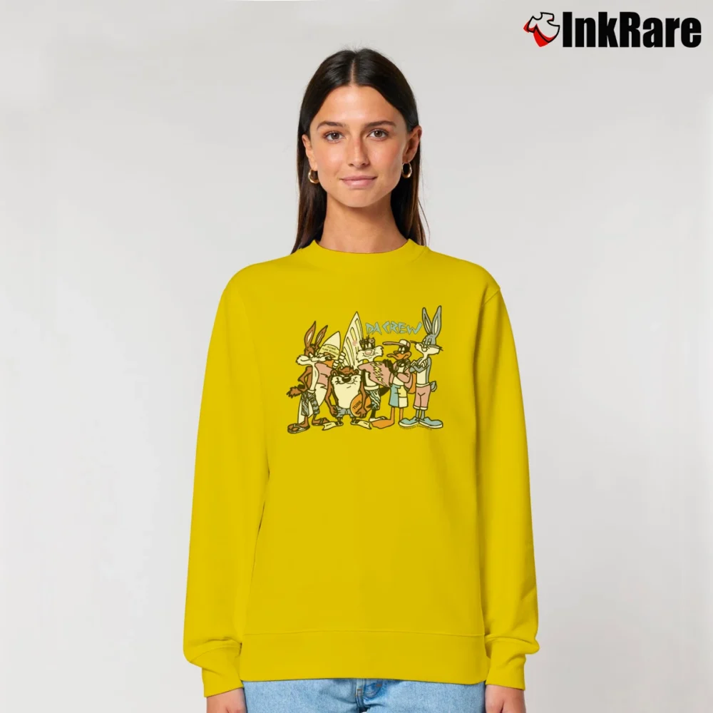 Women’s Da Crew Looney Tunes Relaxed Sweatshirt in yellow | Soft, Laid-Back Vibe