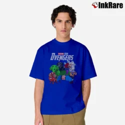 Men’s Dachshund Avengers Marvel Comic Parody Classic T-Shirt in royal blue | Soft, Breathable Everyday Wear