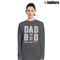 Women’s Dad Bod Powered By Budweiser Long-Sleeve Top in charcoal | Sleek, Versatile, All-Season
