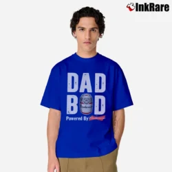 Men’s Dad Bod Powered By Budweiser Classic T-Shirt in royal blue | Soft, Breathable Everyday Wear