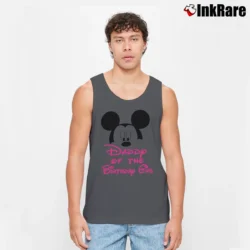 Men’s Dad Of The Birthday Girl Mickey Mouse Family Party Tank Top in charcoal | Breathable, Active-Friendly Design