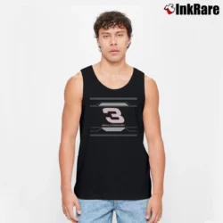 Men’s dale earnhardt 3 logo for NASCAR Racing Fans Tank Top in black | Breathable, Active-Friendly Design
