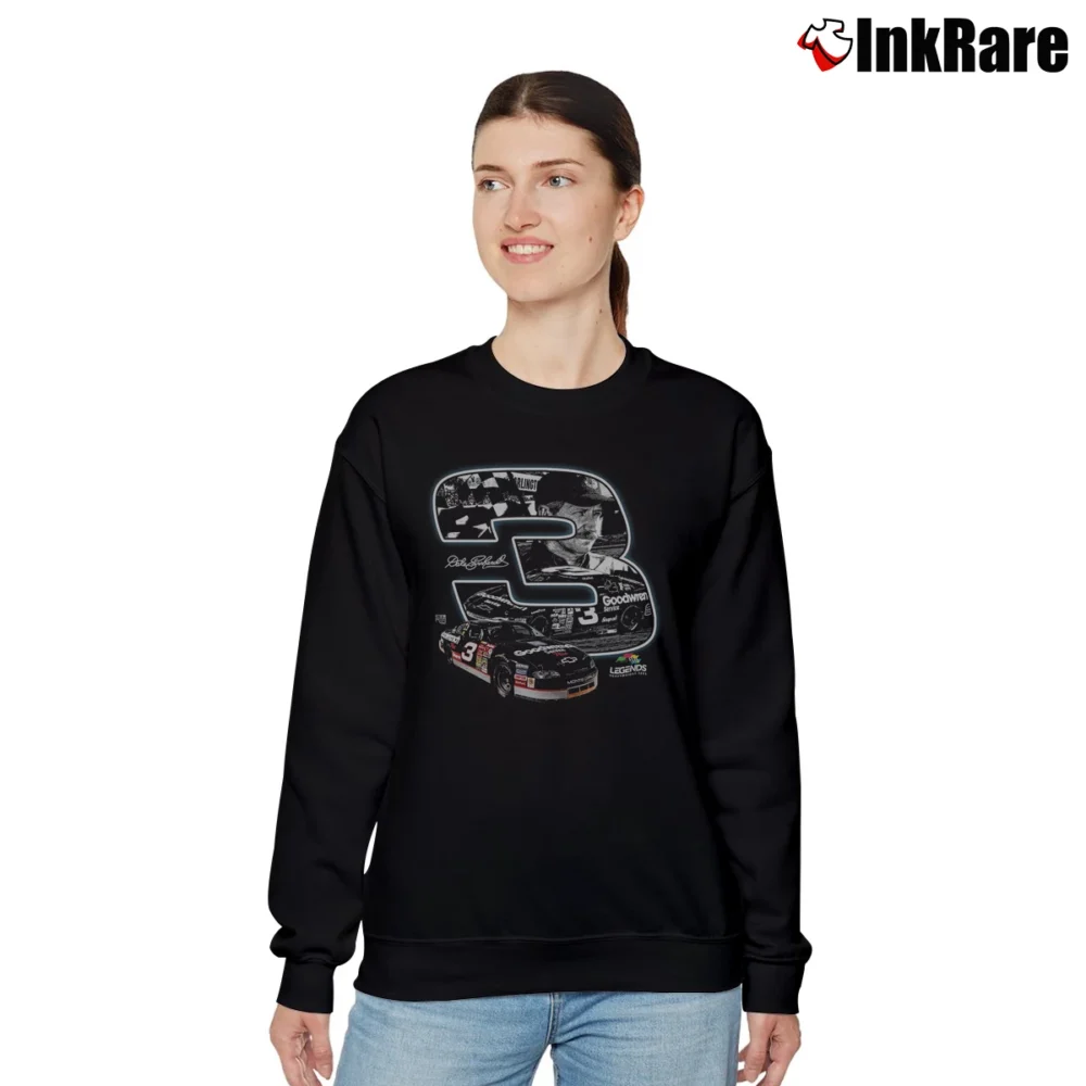 Women’s Dale Earnhardt Driver for NASCAR Fans Relaxed Sweatshirt in black | Soft, Laid-Back Vibe
