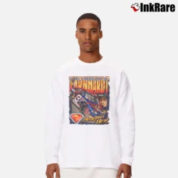 Men’s Dale Earnhardt Jr. Superman Racing Graphic Long-Sleeve Shirt in white | Sleek, Lightweight, Year-Round Wear