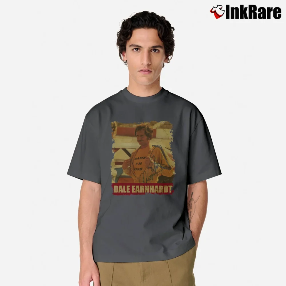 Men’s Dale Earnhardt Race Car Driver for NASCAR Fans Classic T-Shirt in charcoal | Soft, Breathable Everyday Wear