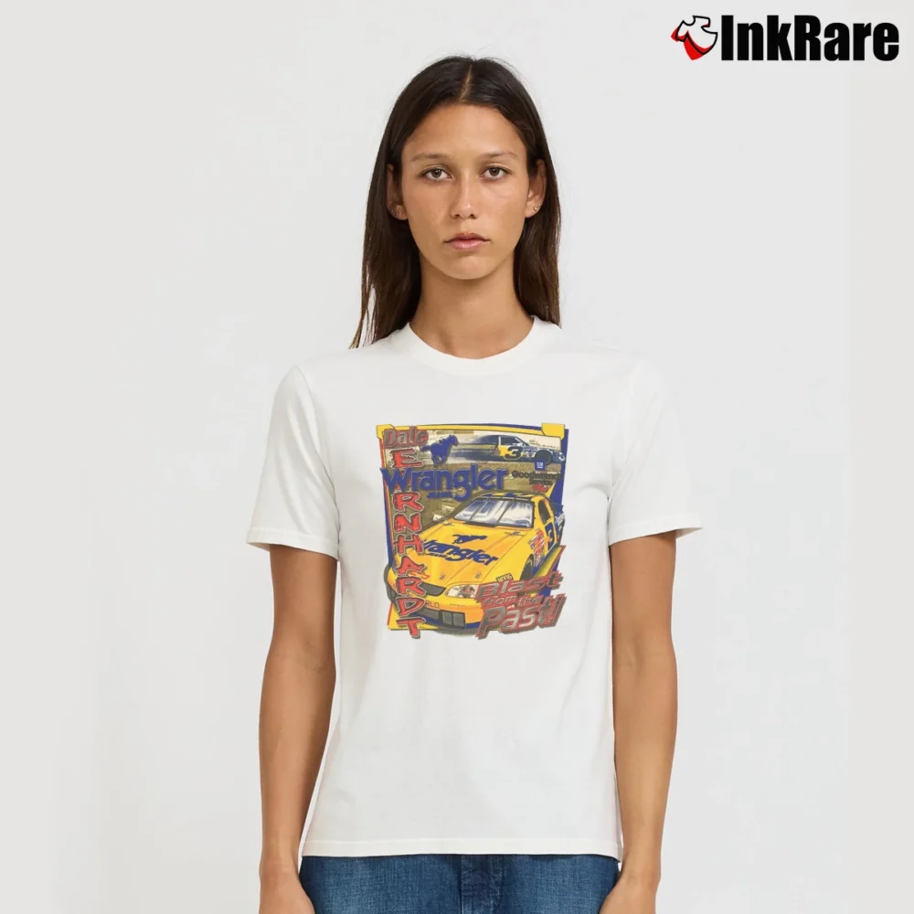Women’s Dale Earnhardt Wrangler T-Shirt in white | Soft, Flattering Fit