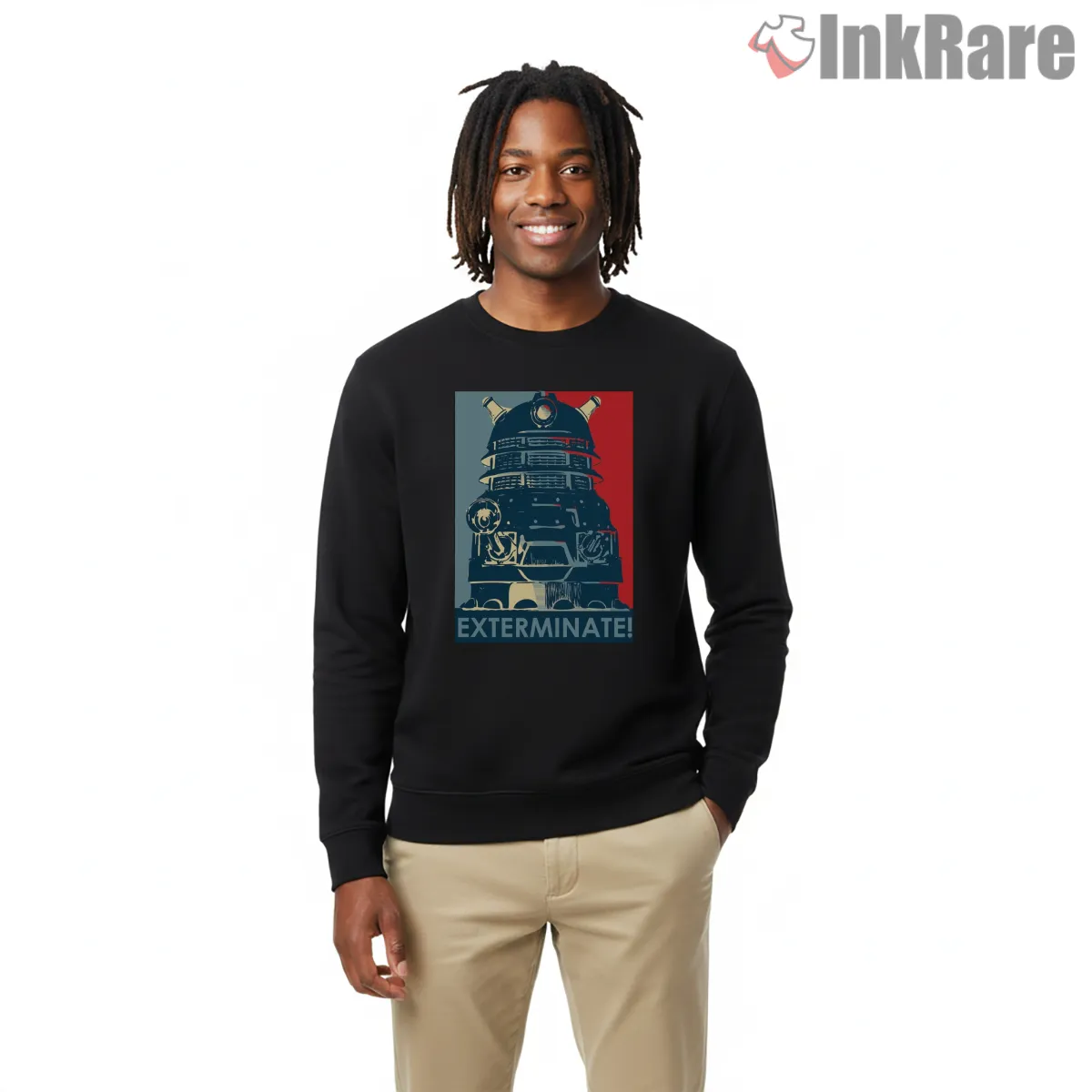 Dalek Exterminate Vintage Propaganda Style Shirt Dalek Exterminate Vintage Propaganda Style Shirt on graphic shirt for men graphic tee