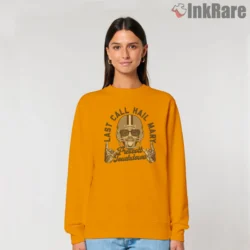 Orange sweatshirt with soft interior
