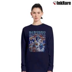 Women’s Dallas Cowboys Micah Parsons Football Vintage Style Long-Sleeve Top in navy | Sleek, Versatile, All-Season