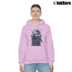 Women’s Dallas Mavericks Batman Superhero Crossover Cozy Hoodie in light pink | Warm, Structured, Stylish