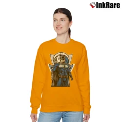 Women’s Dallas Mavericks Batman Superhero Crossover Relaxed Sweatshirt in orange | Soft, Laid-Back Vibe