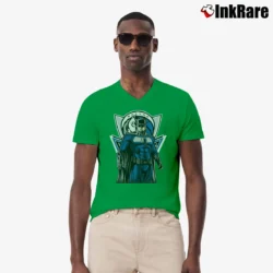Men’s Dallas Mavericks Batman Superhero Crossover V-Neck Tee in irish green | Sharp, Breathable, Everyday Staple