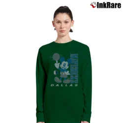 Women’s Dallas Mavericks Mickey Mouse Basketball Squad Long-Sleeve Top in forest green | Sleek, Versatile, All-Season