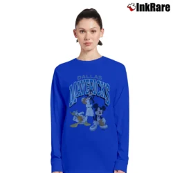Women’s Dallas Mavericks Mickey Mouse Squad Basketball Long-Sleeve Top in royal blue | Sleek, Versatile, All-Season