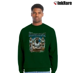 Men’s Dallas Mavericks Spencer Dinwiddie Crewneck Sweatshirt in forest green | Cozy Fabric, Clean Style