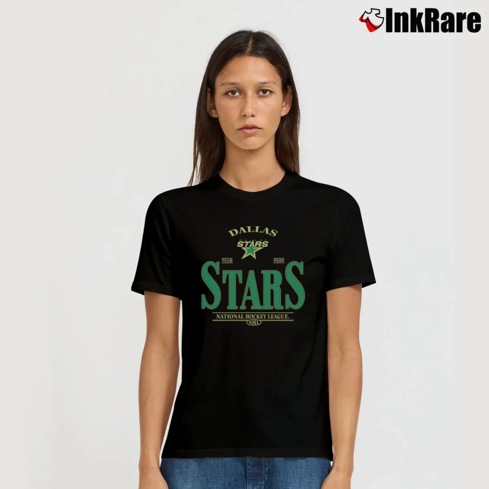 Women’s Dallas Stars Team Pride National Hockey League Nhl Signature T-Shirt in black | Soft, Flattering Fit