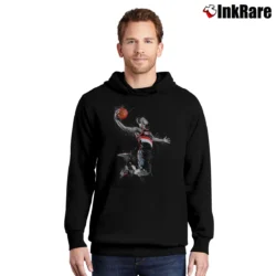 Men’s damian lillard dunk for Basketball Fans Pullover Hoodie in black | Cozy, Durable, Modern Fit