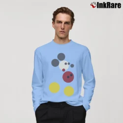 Men’s Damien Hirst Signed Mickey Mouse Long-Sleeve Shirt in light blue | Sleek, Lightweight, Year-Round Wear