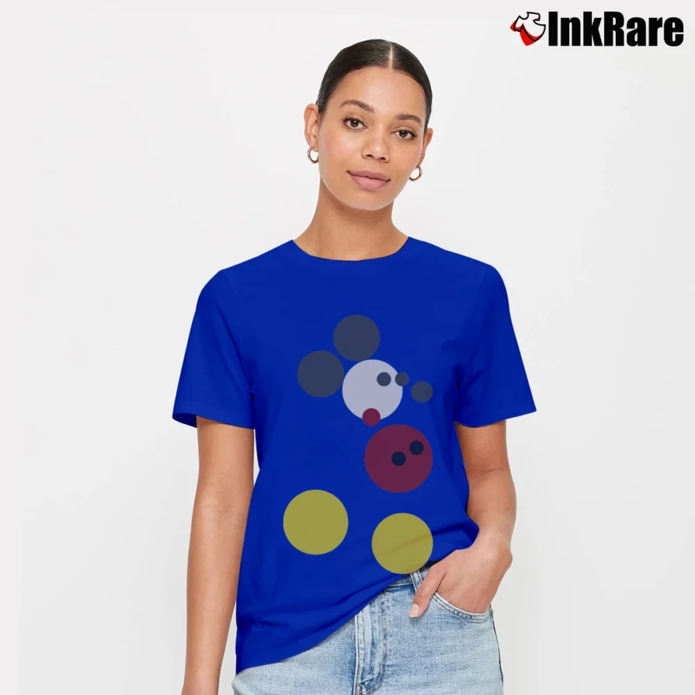 Women’s Damien Hirst Signed Mickey Mouse Signature T-Shirt in royal blue | Soft, Flattering Fit