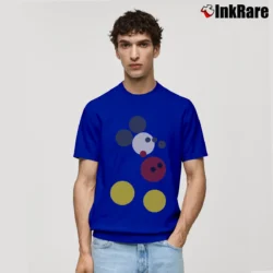 Men’s Damien Hirst Signed Mickey Mouse Classic T-Shirt in royal blue | Soft, Breathable Everyday Wear