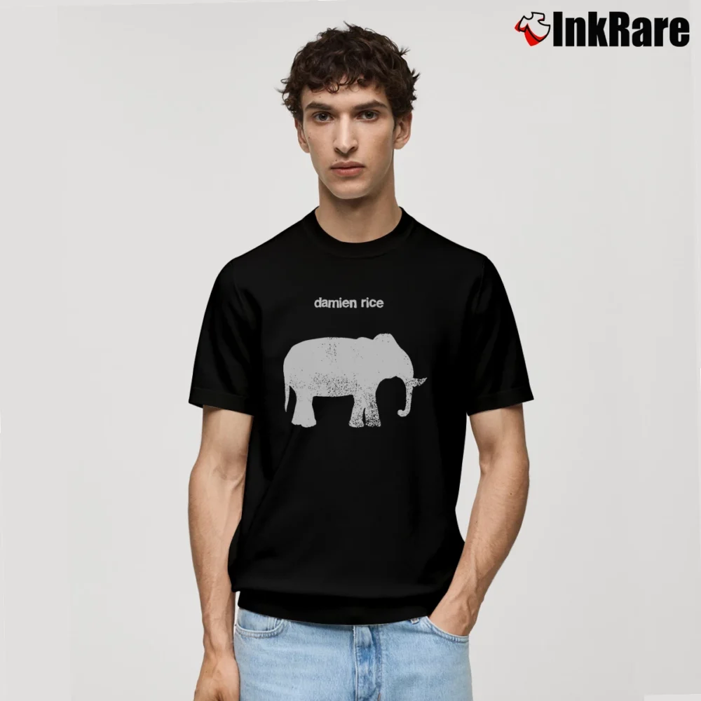 Men’s Damien Rice Elephant Classic T-Shirt in black | Soft, Breathable Everyday Wear