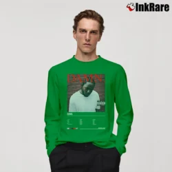 Men’s Damn Album Kendrick Lamar Long-Sleeve Shirt in irish green | Sleek, Lightweight, Year-Round Wear