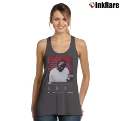 Women’s Damn Album Kendrick Lamar Tank Top in charcoal | Lightweight, Movement-Friendly