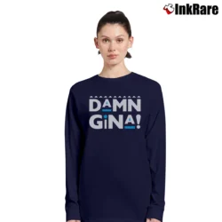 Women’s Damn Gina Martin Old School Comedy Long-Sleeve Top in navy | Sleek, Versatile, All-Season