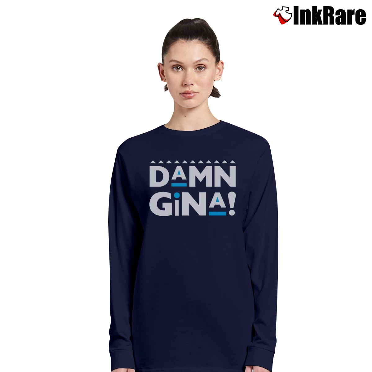 Damn Gina Martin Old School Comedy Women’s Long-Sleeve Top in navy – Effortless Layer Women’s Damn Gina Martin Old School Comedy Long-Sleeve Top in navy | Sleek, Versatile, All-Season